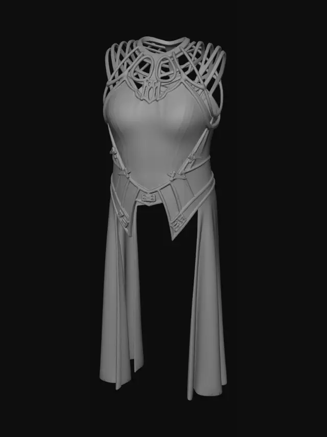 3D model for Crimson Lattice Armor