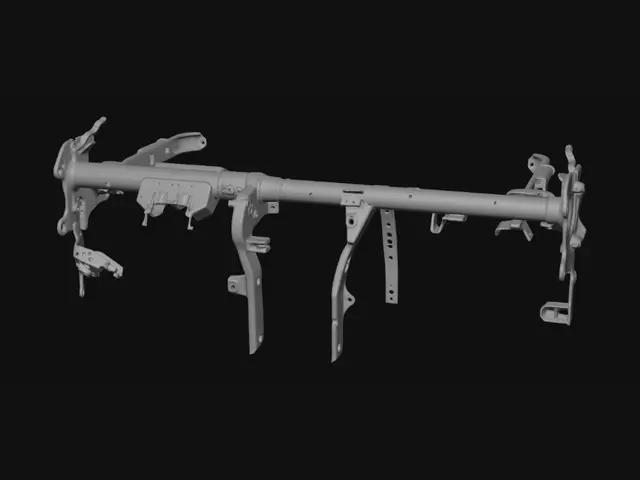 3D model for Car seat frame and mounting brackets