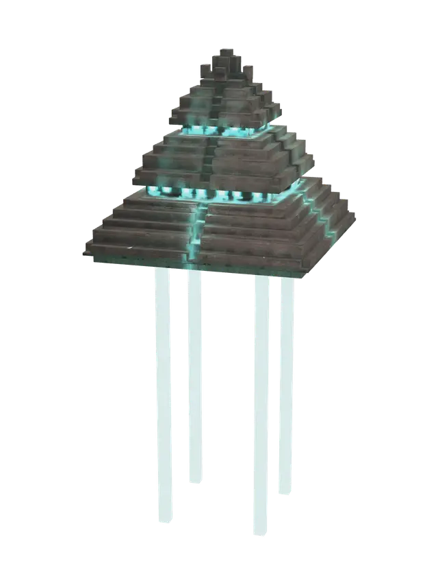 Pentagonal Pyramid - Plus 3D-model, gegenereerd door AI