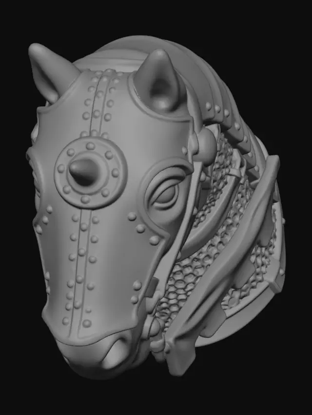 3D model for Armored Warhorse