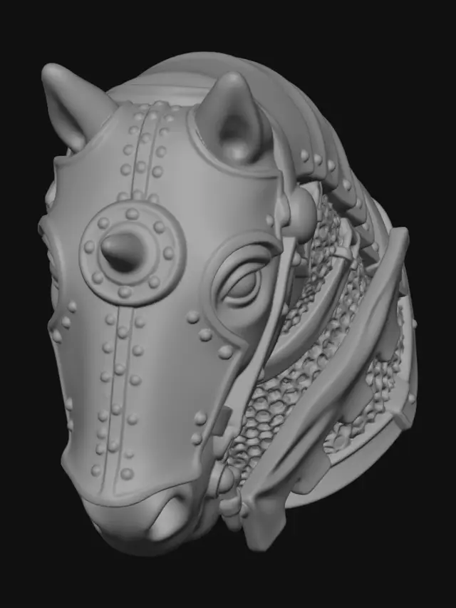 3D model for Armored Warhorse