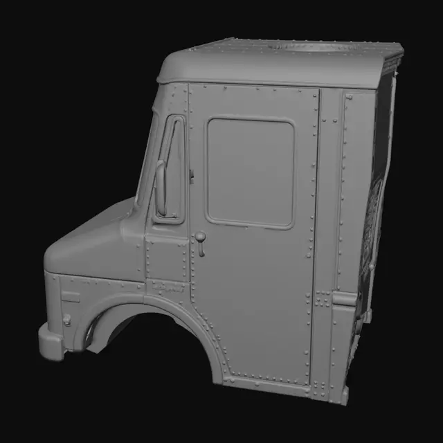 3D model for Two-Tone Truck Cab