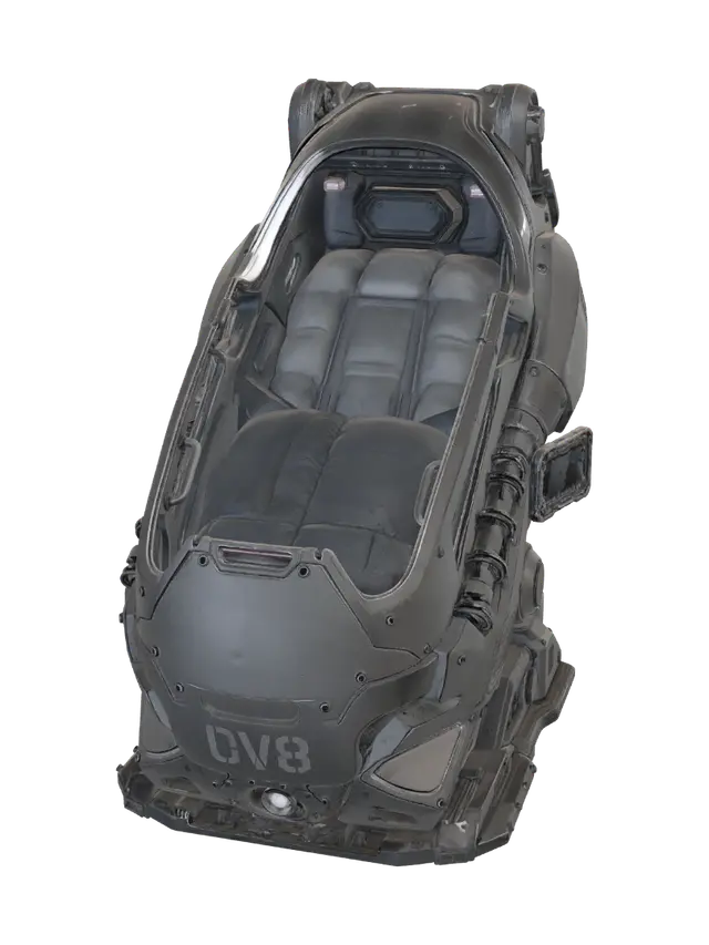 Modello 3D Stasis Pod - Utopian, generato dall’IA