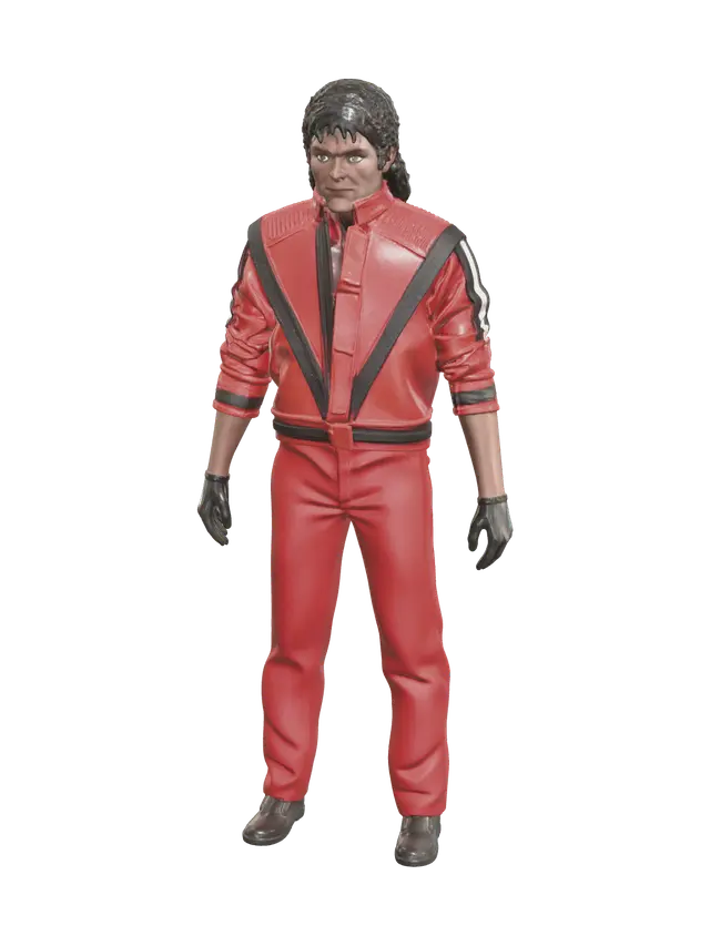Modello 3D Low-Poly Michael Jackson - Dance, generato dall’IA