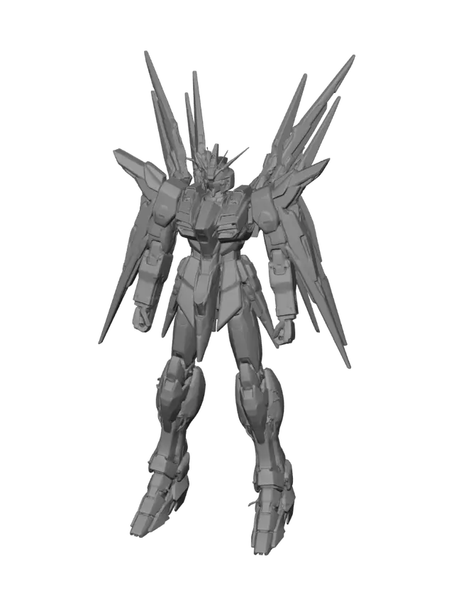 3D model for Azure Winged Gundam