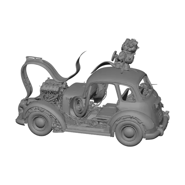 3D model for Fantasy Rusty Car