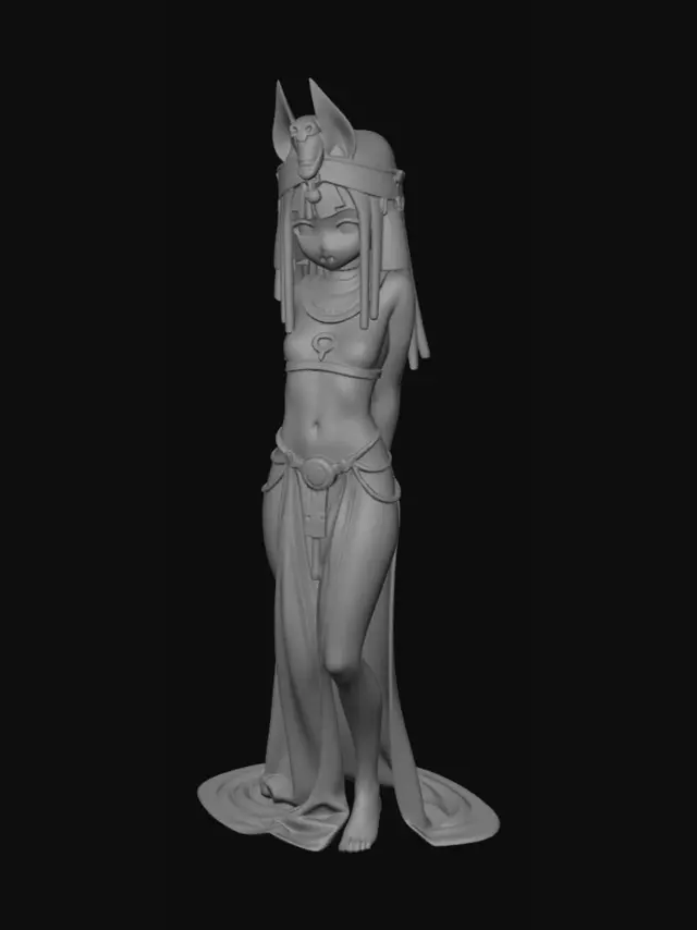 3D model for Nile Goddess in White