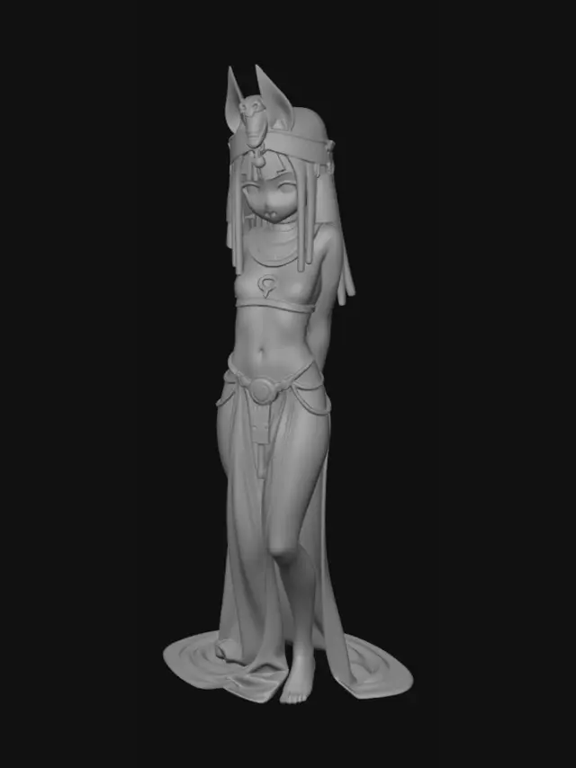 3D model for Nile Goddess in White