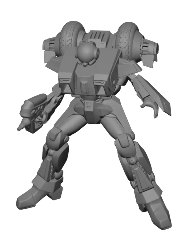 3D model for Emerald Assault Mech