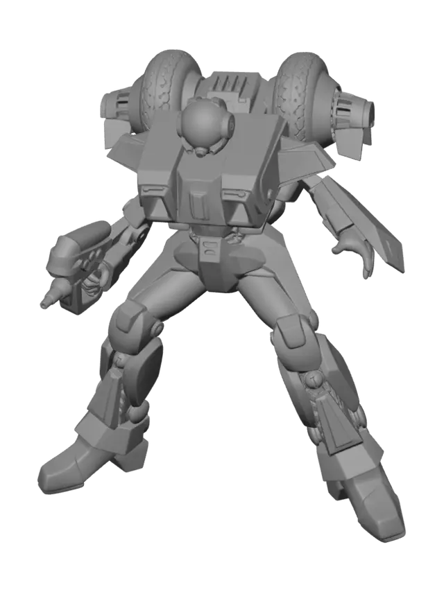 3D model for Emerald Assault Mech
