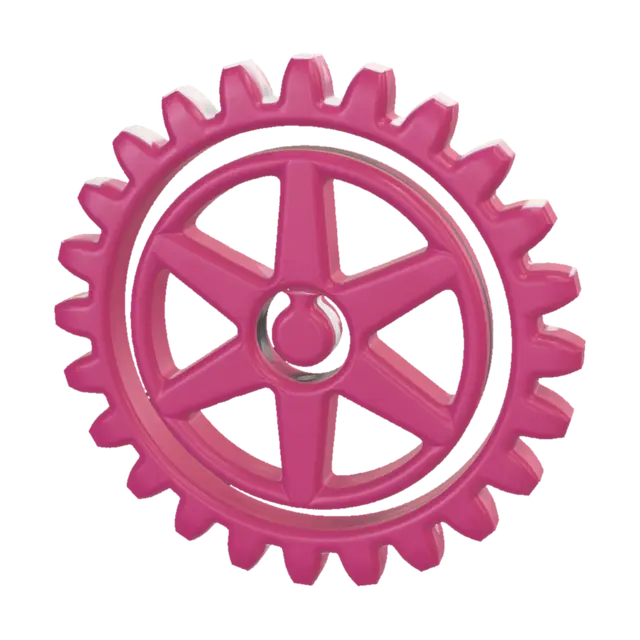 3D model for Magenta Cogwheel