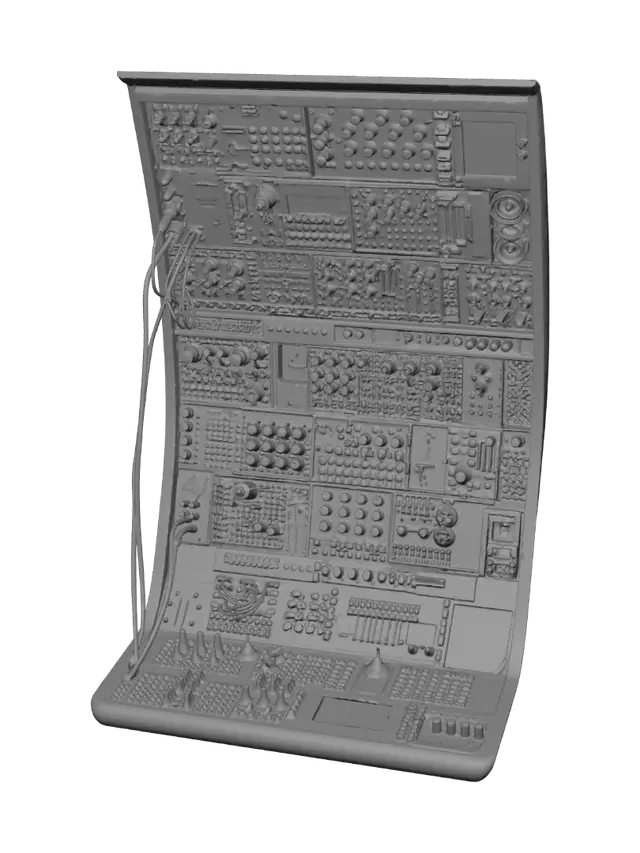 3D model for Neon Modular Synthesizer Rack