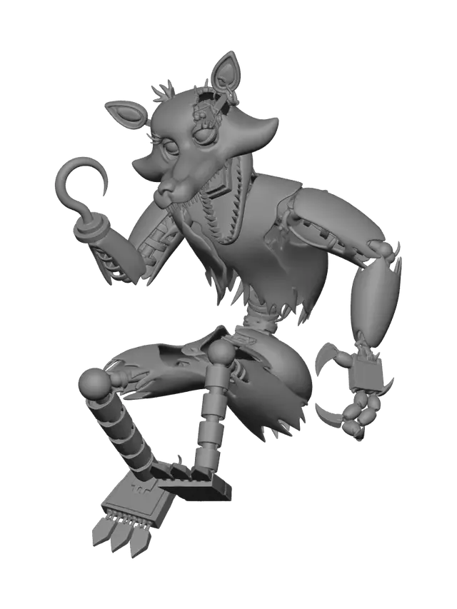 3D model for Ornate Withered Foxy