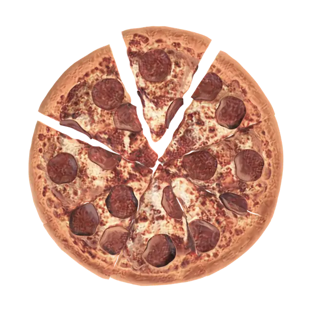 Pepperoni Pizza - Slice 3D model, vytvořený pomocí AI