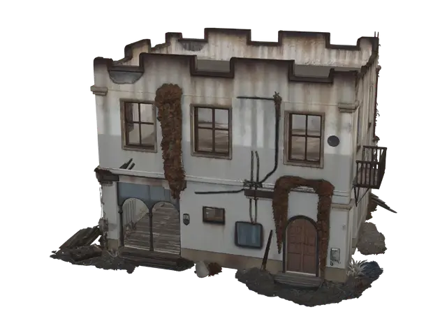 3D model for can you make me a post apocalyptic building