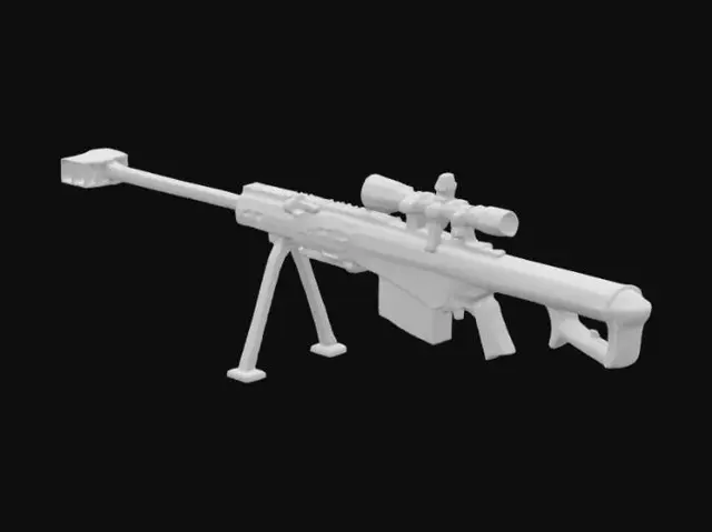 3D model for Sniper Rifle on Display
