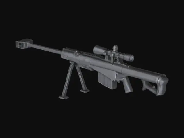 3D model for Sniper Rifle on Display