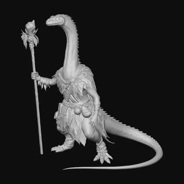 3D model for Dino druid