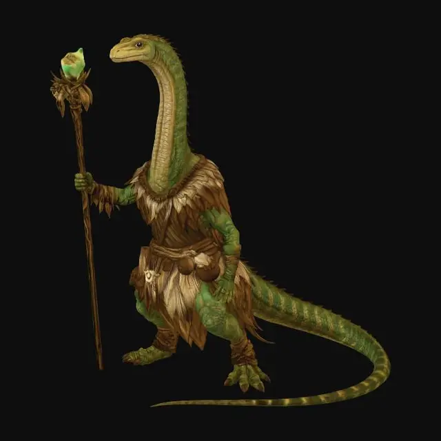 3D model for Dino druid