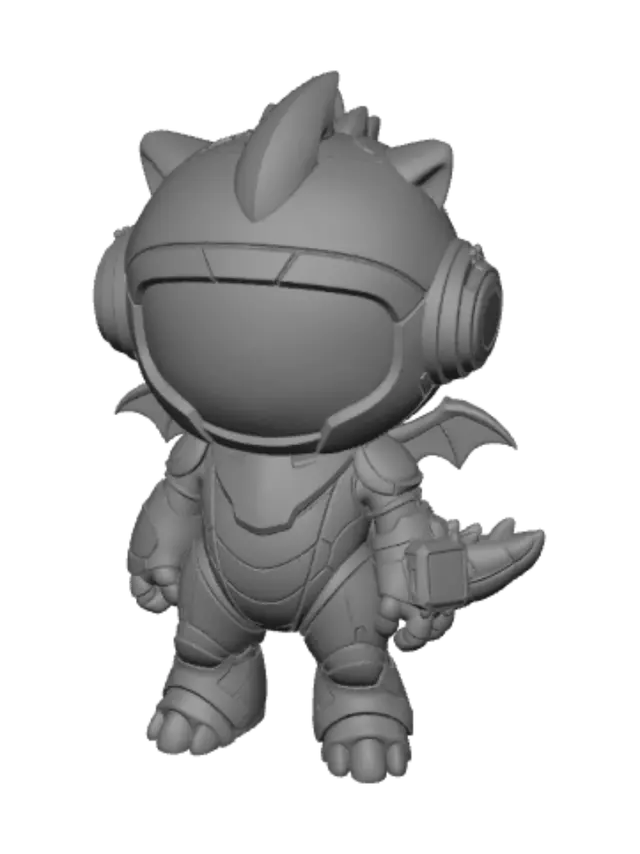 3D model for Neon Dragon Bot