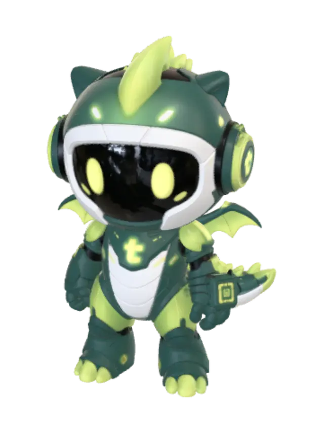 3D model for Neon Dragon Bot