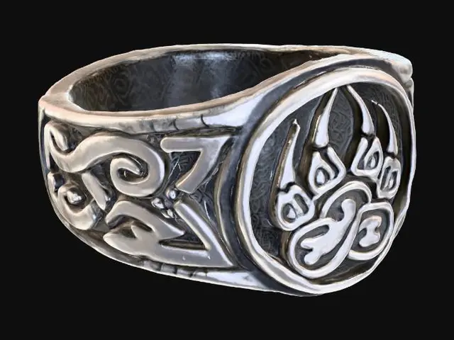 3D model for Bear Claw Celtic Ring