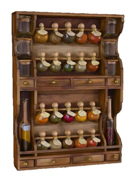 Herb and Spice Cabinet - Scandinavian 3D model, vytvořený pomocí AI
