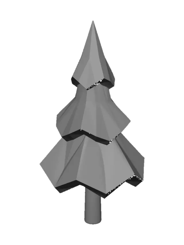 3D model for Geometric Evergreen