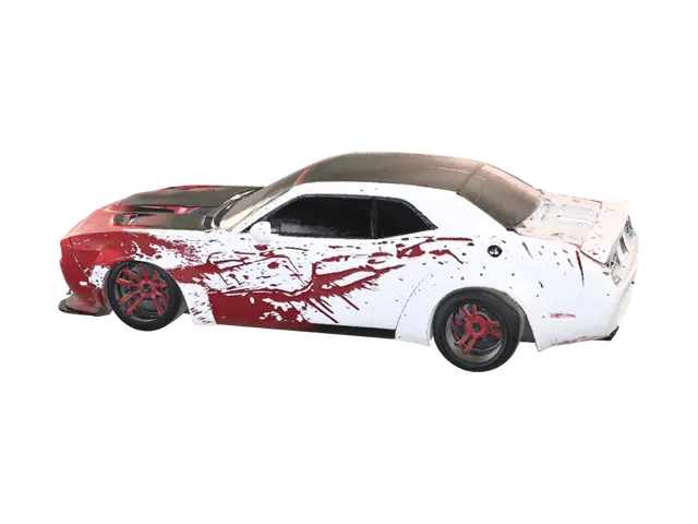 hellcat - Wildcat 3D model, vytvořený pomocí AI