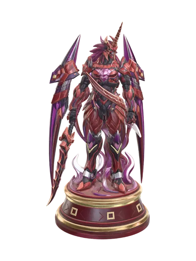 3D model for Crimson Dragon Knight Ascendant