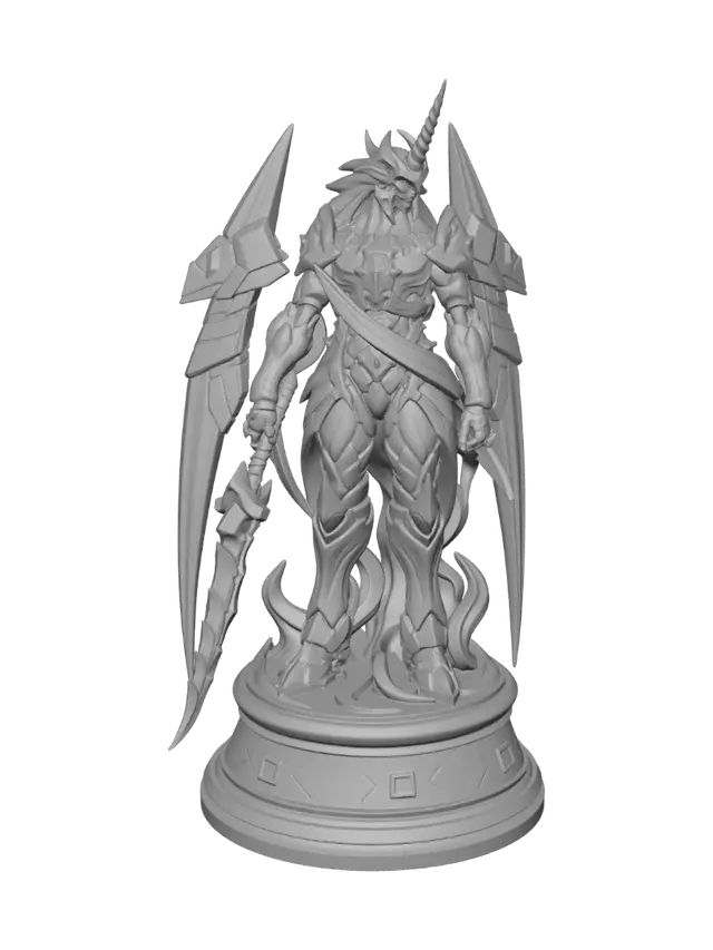 3D model for Crimson Dragon Knight Ascendant