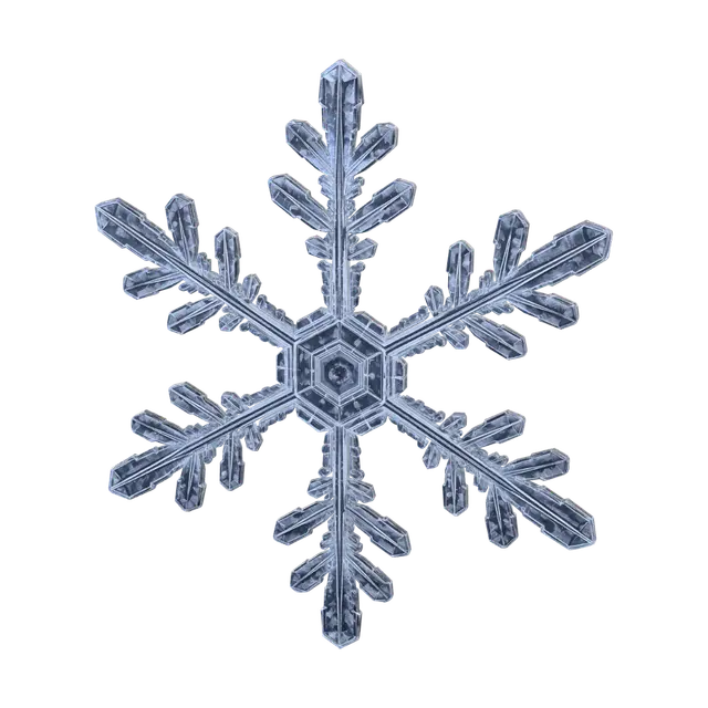Crystal Frost Snowflake - Frosted 3D model, vytvořený pomocí AI