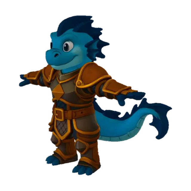 3D model for Water Dragon Knight