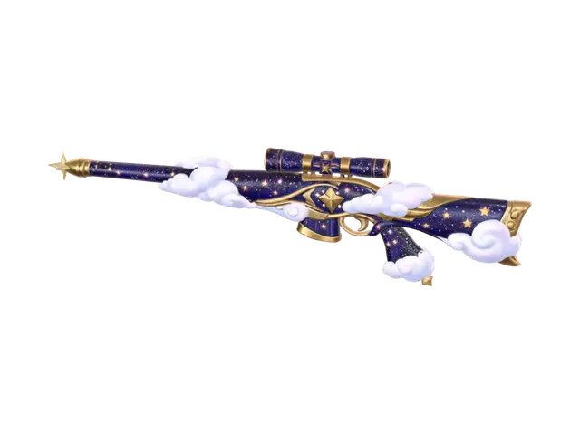 WonderLand rifle - Fantasyart 3D model, AI generated