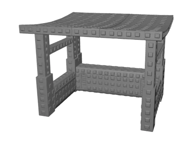3D model for Lego Stripe Table