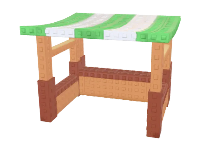 3D model for Lego Stripe Table