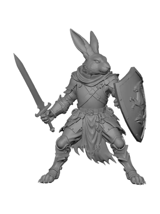 3D model for Armored Rabbit Knight