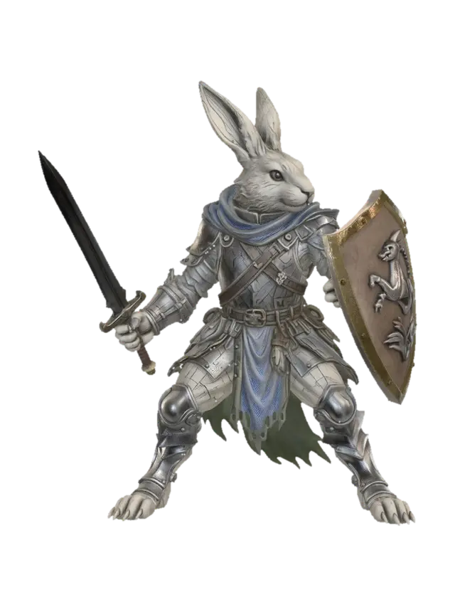 3D model for Armored Rabbit Knight