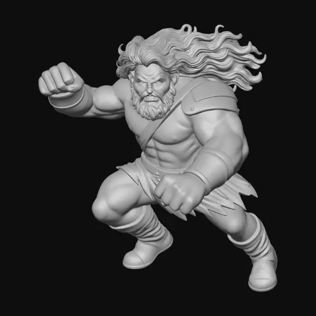 3D model for Barbarian Fury