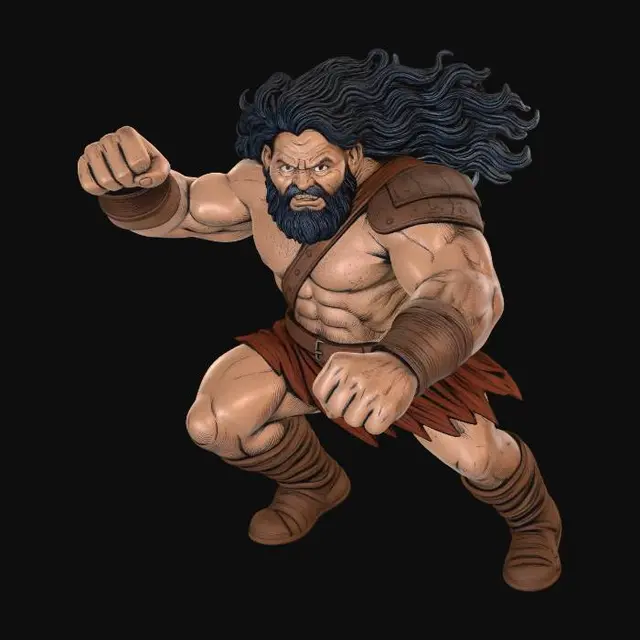 3D model for Barbarian Fury