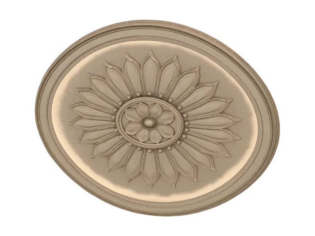 3D model for Sunflower Ceiling Medallion