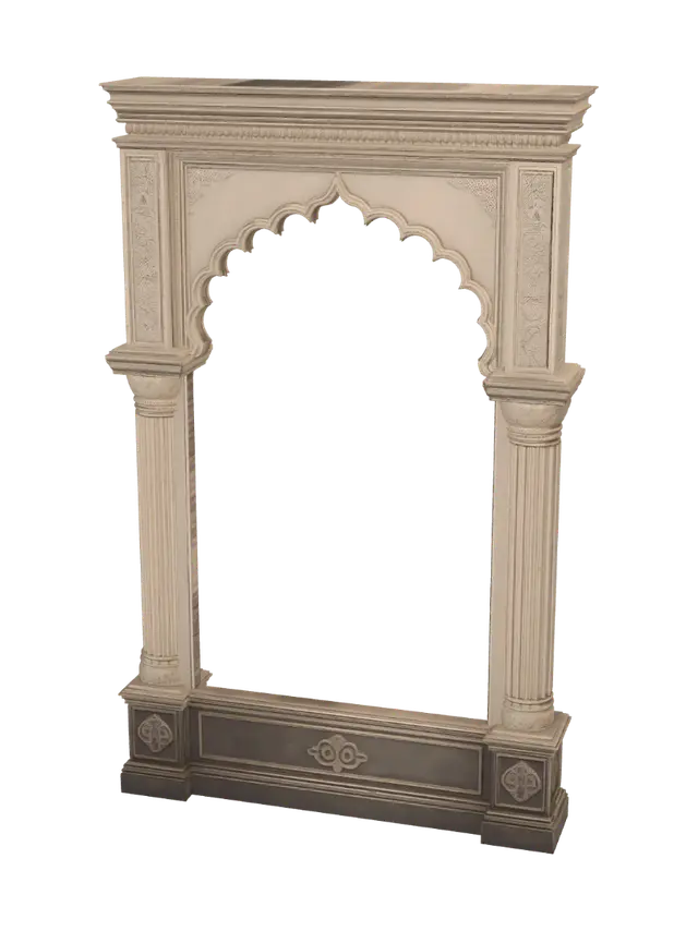 Ornate Archway - Symmetry 3D model, vytvořený pomocí AI