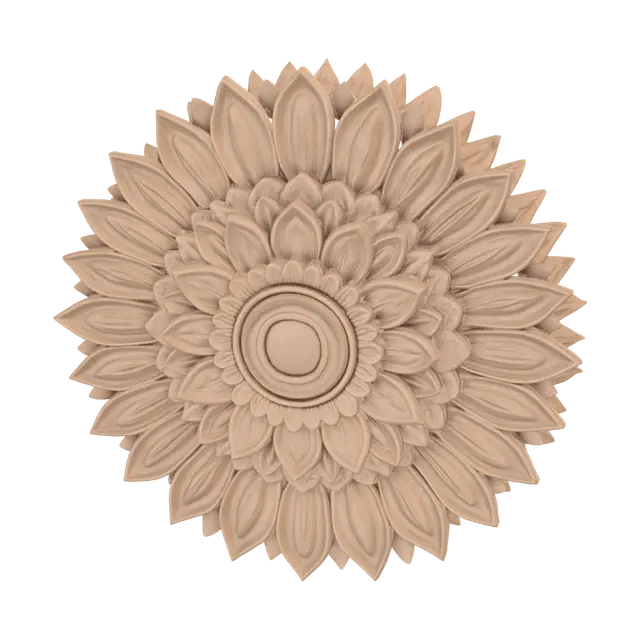 3D model for Wooden Sunflower Mandala