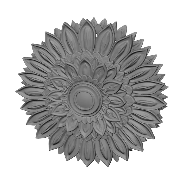 3D model for Wooden Sunflower Mandala