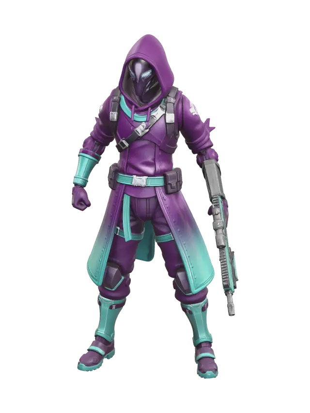 Modern Fade Fortnite 3D model, vytvořený pomocí AI