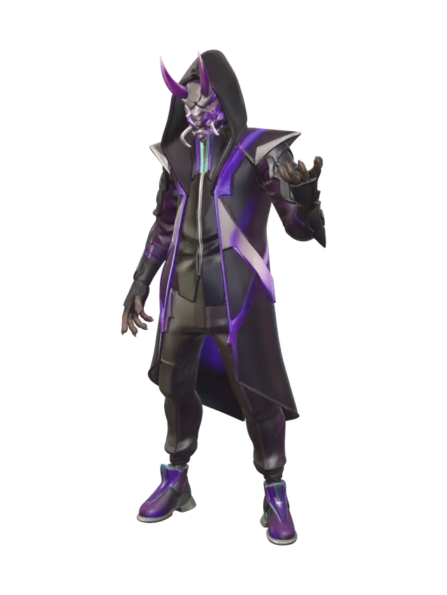 Fantasy Fade Fortnite 3D model, vytvořený pomocí AI
