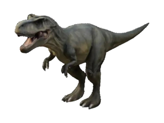 tyrannosaurus rex 3D model, vytvořený pomocí AI
