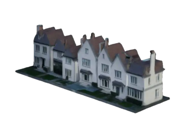 houses - Buildings 3D model, vytvořený pomocí AI