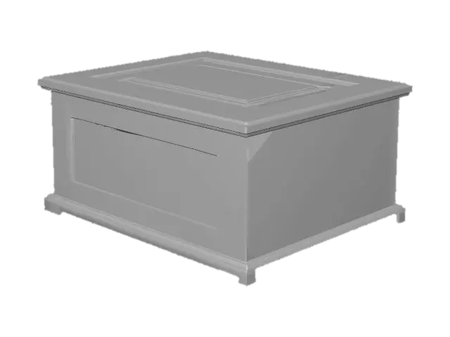 3D model for Rustic Wooden Treasure Chest