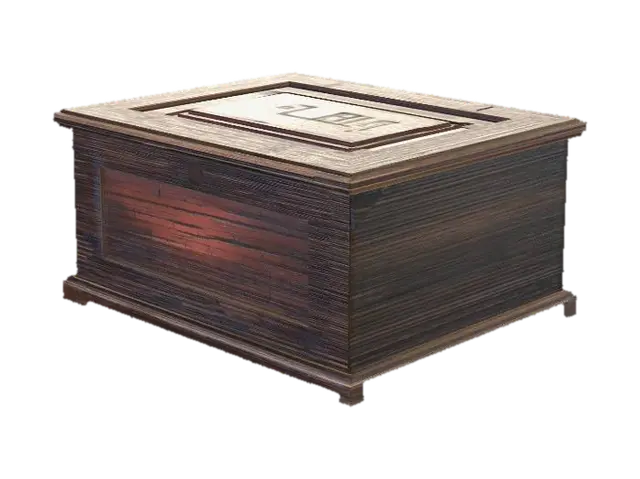 3D model for Rustic Wooden Treasure Chest